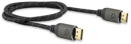 OEHLBACH GAMING DisplayPort 2.1 Kabel 2,0m - 80 Gbit/s UHBR20, 8K 240Hz, 4K 540Hz, HDR10, FreeSync, G-Sync, DSC, für High-End Gamer, Streamer & Creator
