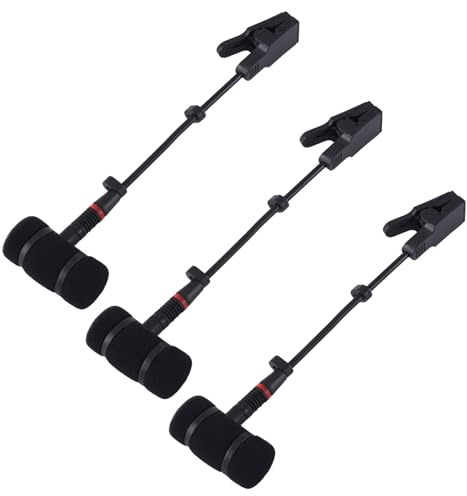 Deechate 3X Support de Microphone pour Saxophone pour Support de Microphone pour Instrument à Vent