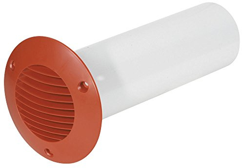 Airflow Cavity Wall Ducting Kit – 150mm Diameter x 350mm Length Rigid Plastic Duct with Terracotta Grille & Screws – Airtight, Easy to Install