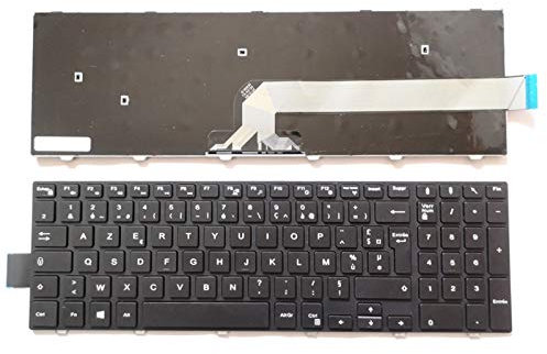 Clavier Français AZERTY pour Dell Inspiron 15-3000 17-5000 17-5000 15-5545 17 5758 15-3000 Vostro 3546 3558 3559 3551 5543 5548 5552 5555 5759 7557 5551 5555 NSK-LR0BW01 pc Portable FR