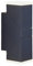 Lindby LED Wandleuchte außen Sally (spritzwassergeschützt (Modern) in Schwarz aus Aluminium (2 flammig,) - Außenwandleuchten Wandlampe Led Außenlampe Outdoor für Außenwand/Hauswand