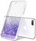 ULAK Compatible with iPhone 8 Plus Case, iPhone 7 Plus Case Clear Glitter for Women Girl, Slim Transparent Sparkly Hybrid Shockproof TPU Bumper Cover for iPhone 7 Plus/8 Plus 5.5 inch, Purple Star