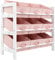 Charles Jacobs 3 Tier Toy Storage Unit with 9 Fabric Boxes for Kids Bedroom (Pink)