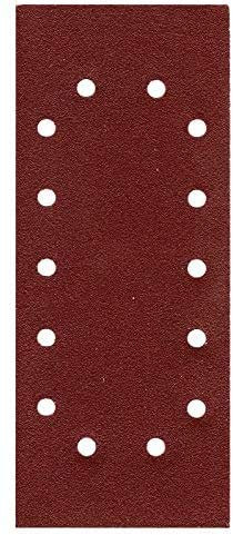 50er Pack Schleifpapier Schleifblatt 115 x 280mm 14 Loch Körnung 40-180 Schwingschleifer (Gemischt 115x280mm K = 40-180 je 10Stk)