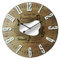 Rebecca Mobili Reloj Colgante Reloj Blanco Marrón, Moderno, Family Friends, Idea De Regalo - Medidas: 50 x 50 x 4,5 cm (AxANxFON) - Art. RE6583