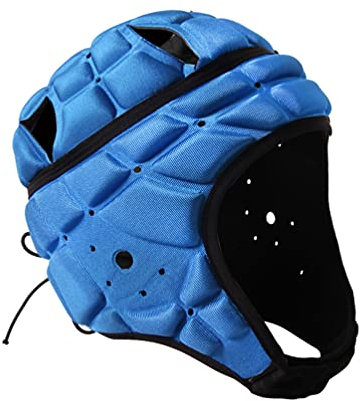 Kopfschutz Epilepsie Helm Blau Kappe Helm Flagge Fu? Rugby Helm Scrum Kappe Weiche Shell Helm Fu? Kopfbedeckungen Arts Bedürfnisse Schutz für Jugend Erwachsene Rugby Kopfschutz Camo