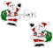 FIVE-D Ohrringe Weihnachten Nikolaus 925 Sterling Silber Kinder Ohrstecker Damen (Santa Claus)