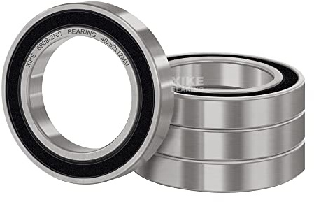 XiKe 4er-Pack Rillenkugellager 6908-2RS 40x62x12mm | beidseitige Gummidichtung, ABEC-3, werksgeschmiert, für DIY, Drehbank, 3D-Drucker, Motoren, Generatoren und Gartengeräte