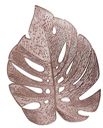 QOXEFPJZ tischset PVC Monstera Blatt rutschfeste Küche Tischset Untersetzer Dämmung Pad Teller Kaffeetasse Tisch Matte Home Hotel Dekor (Color : B)