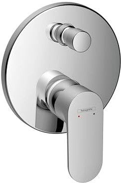 hansgrohe Wannenarmatur Rebris S, Unterputz Badarmatur für 2 Funktionen, Chrom