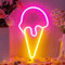 YUEYYNS Eis Leuchtreklame, Neon Lights Dekor, LED Neon Schild Leuchtreklame Batterie oder USB Betrieben, Eis Neon Sign Licht Deko für Party, Bar, Schlafzimmer, Weihnachten