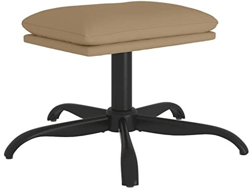 vidaXL Fußhocker Hocker Fußbank Fußstütze Fußschemel Ottomane Sitzhocker Fußablage Polsterhocker Wohnzimmer Cappuccino-Braun 60x60x36cm Kunstleder
