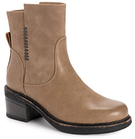 MUK LUKS Damen Logger Niagara Stiefel, Taupe, 39 EU