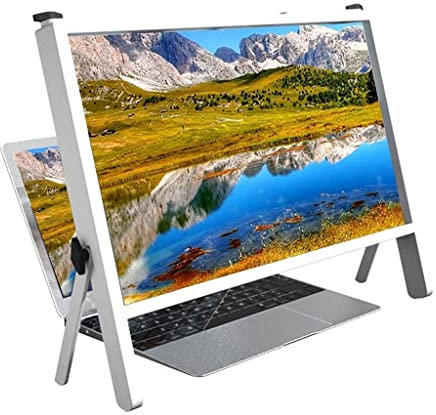 ACiyD Laptop-Bildschirmlupe 21-Zoll-Faltbarer Laptop-Bildschirmvergrößerungshalter (Größe: 21 Zoll, Farbe: Weiß) (Weiß 21 Zoll)