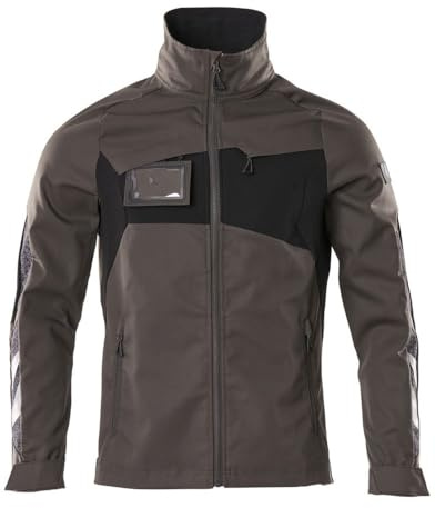Mascot ACCELERATE Stretch Zones 18509 Lightweight and Elastic Work Jacket (as3, Alpha, M, Regular, Dark Anthracite/Black 1809)