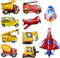 10 Pack Geburtstagdeko Jungen,Feuerwehrauto Ballon,Auto Form Luftballons,Geburtstagdeko,Bagger Geburtstag Deko,Deko Ballon Party Supplies,Ballon Set.