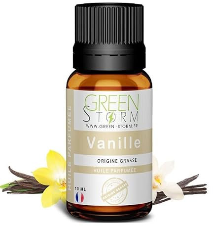 Huile PARFUMÉE Vanille 10 ML, Huile Essentielle - Diffusion, Cosmétique, Massage, Bain aromatique - DIY Bougie, Savon, Crème, Huile, Lotion - Peau Cheveux Green-Storm