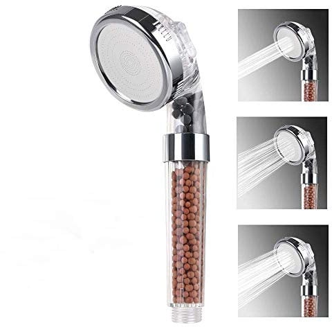 ACCROL Premium Duschkopf Handbrause wassersparend mit Druckerhöhung für mehr Wasserdruck Brausekopf, Regendusche und Massage Funktion 3-Lagen-Filtration Handbrause