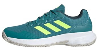 adidas Gamecourt 2.0 Tennis Shoes, Zapatillas de Tenis Hombre, Arctic Fusion/Lemon/Cloud White, 42 EU
