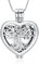 VCCWYQK Herz Urne Halsketten für Asche für Frauen Einäscherung Schmuck Blume Memorial Mini Keepsake Asche Hollow Anhänger (C)