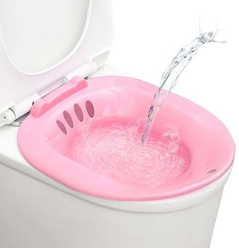 Portable de toilettes de toilette pour toilettes pour les toilettes pour un siège de toilette universel pour les blessures post-partum, siège de toilette rose
