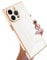 KANGHAR Case Compatible with iPhone 15 Pro Max Luxury Cute Plating Design Case Full-Body Anti-Scratch Shockproof Bumper Protective Cover for iPhone 15 Pro Max 6.7 Inch White