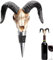 Lambo Tapón de botella con calavera de animales, novedoso y decorativo tapón de vino con cráneo de animales, esenciales para botellas de vino para champán, vodka, vino, brandy, aceite comestible