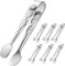6PCS Mini Essbare Zange 4 Kleine Rose Zucker Quadratische Zange (Silber) mmm