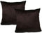 JACK 2er Set Teddy Flausch Kissenhülle Kissenbezug Dekokissen flauschig kuschlig weich, Farbe:Braun, Größe:50 x 50 cm