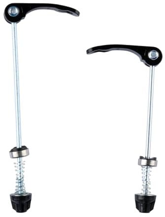 GroveEss 1 Pair Quick Release Skewer Rear for Bikes,Durable Ultralight Front and Rear Skewers Wheel Hub,Black Bicycle Front Rear Hub Skewer Cycling Accessories for MTB Road Mountain Cycle Bike
