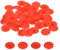 QUARKZMAN 40PCS Schraubenabdeckungen, 12mm wasserdichte Kunststoff-Schrauben-Abdeckkappen für Phillips Cam Lock Muttern selbstschneidende Schrauben, Rot