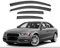 PREZ 4 Stück Windabweiser Regenabweiser für Audi A4 B8 Sedan 2009-2015, Vorn Hinten Autofenster Seitenfensterabweiser Schutz vor Wind und Regen