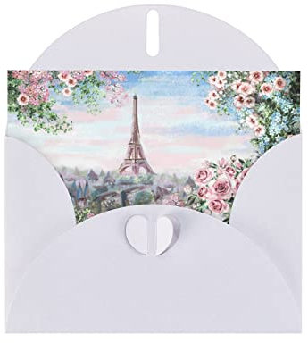Schöne Turm Paris Perlpapier Urlaubs-Grußkarte (horizontal) Geburtstagskarte, blanko Grußkarte