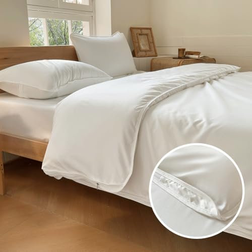 Milbenbezug Bettdecke 135x200, Allergie Bettwäsche mit Reissverschluss, Allergendichter Zwischenbezug für die Bettdecke, Allergiker Bettwäsche Decke 135x200cm