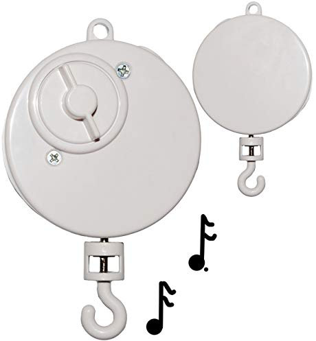 alles-meine.de GmbH 1 Stück Spieluhr - Wolfgang Amadeus Mozart - Wiegenlied - Lullaby - drehend & zum Aufhängen - Musikbox/Spielwerk - z.B. Mobile & Traumfänger - aus Kun..