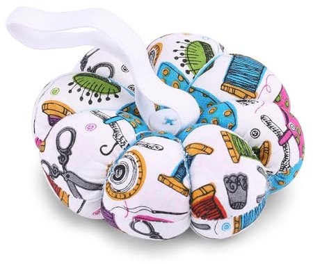 Tbest Neuheit Nadelkissen Zum Nähen, 1 Stück Kreative Nähnadeln aus Stoff, Nadelkissen mit Elastischem Handgelenkgürtel (350ML)