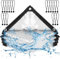 FOGAWA Bâche Transparente avec Oeillets - 3m x 6m Bâche Imperméable en Plastique avec Élastique de Serrage - pour Camping Balcon Jardin Plantes Serre Chapeau pour Animaux de Compagnie Toit