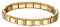 JewelryWe Pulsera con Dijes Italianos： Oro Pulsera de Cadena de Acero Inoxidable con Dije Modular Extraíble - Para Uso Diario Colecciones Regalo