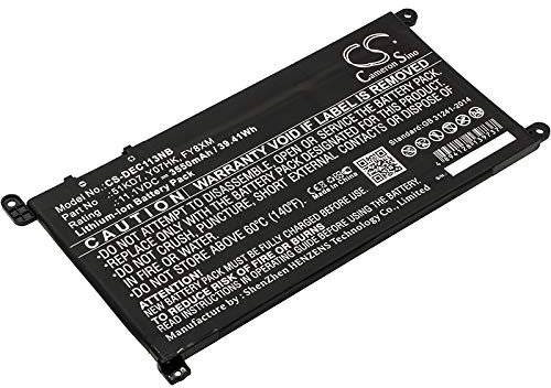 Cameron Sino CS - Batería de repuesto para Chromebook 11 3100, Chromebook 11 3180, Chromebook 11 3189 (3550 mAh) 51KD7, FY8XM, Y07HK