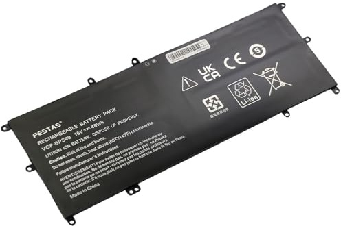 FESTAS VGP-BPS40 Batterie Compatible avec Sony Vaio Flip 14A 15A SVF14N | SVF15N SVF14N11CXB SVF14NA1UL SVF14N1E2E SVF15N17CXB SVF15N18PXB SVF15N23CGS SVF15N27CGB Ordinateur PC Portable