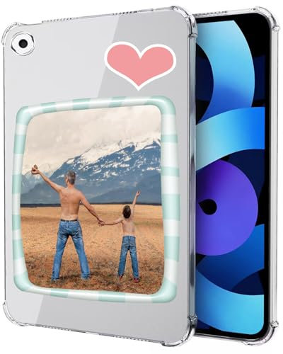 TIANDIMY Cover Personalizzata per tablet iPad Air 2,custodia protettiva con foto e testo personalizzati,silicone TPU morbido,antiurto,angoli rinforzati -TU5