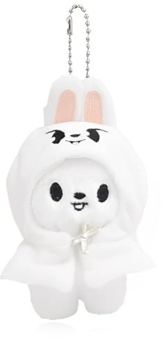 AYVRUOP 13 CM Stay Porte-clés en Peluche,SKZoo Porte-clés mignon porte-clés Pendentif,Avec Capuche Amovible,SKZoo Pendentif Mignon,porte-clés en peluche Stay série pour les fans(Leebit)
