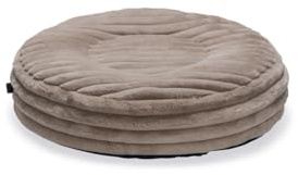 Designed by Lotte Reza, Hundekissen, Rund, Beige, 65x65x16 cm
