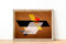 WallBuddy László Moholy Nagy Bauhaus Stil Geometrischer Druck Bauhaus Kunst Bauhaus Grafik Design Bauhaus Poster Bauhaus Druck Braun, 5 x 7