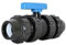Suinga PVC Ventil 20mm Fitting Polyethylen | Absperrventil zum Verbinden von Polyethylenrohren für Landwirtschaft und Lebensmittel 20mm, schwarz