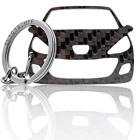 BlackStuff Porte-clés en fibre de carbone compatible avec 207 2008-2013 BS-975