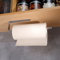 ANHORTS Porte Papier Toilette Mural, Support Essuie Tout Acier INOX, sans Perçage, pour Ranger Les Rouleaux de Sopalin et Les Serviettes dans la Salle de Bain, Argent 33cm