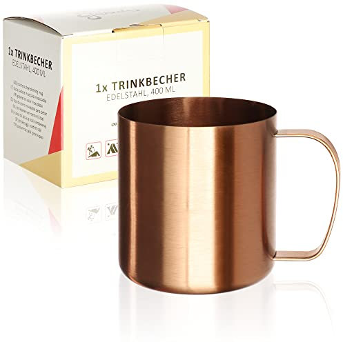 Robin Goods® Vaso para Beber de Acero Inoxidable Rosa - Vaso - Vaso para Acampar - irrompible y sin BPA (1 Pieza - Rosa)