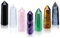 GEHECRST 7 Stück Naturstein Bergkristall Heilkristall-Stäbe Hexagon Säule Super Qualität Edelstein Deko Reiki Meditation Therapie Steine (5-6cm)