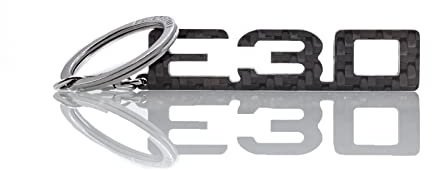 BlackStuff Badge porte-clés en fibre de carbone compatible avec M3 E30 BS-325